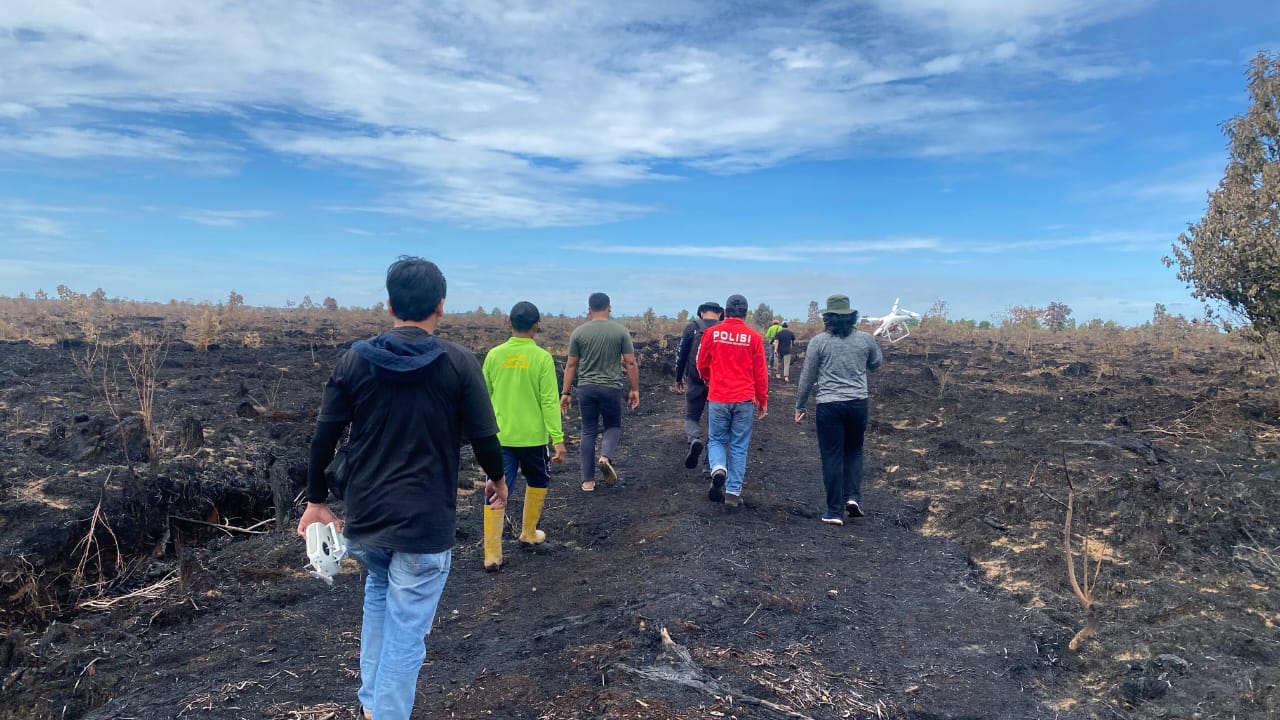 100 Hektare Hutan di Rupat Hangus Terbakar, Dua Pengelola Lahan Dicokok Polres Bengkalis