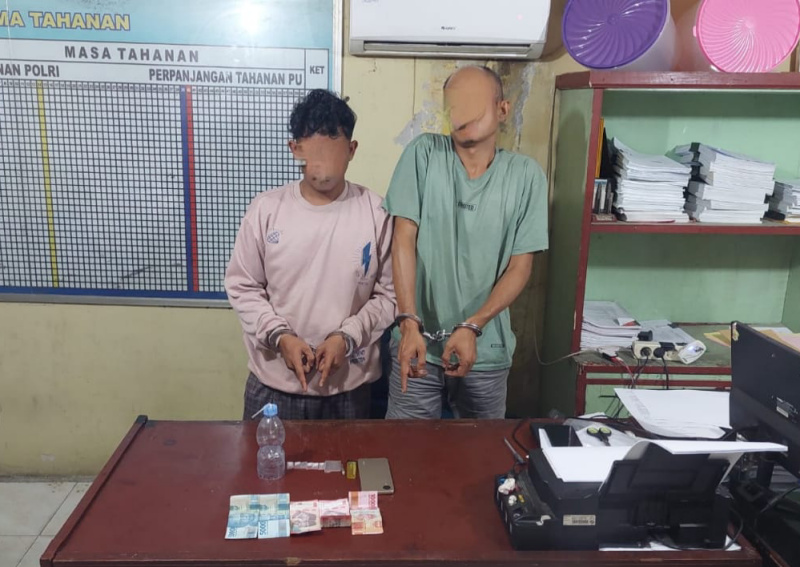 Polsek Kandis Bongkar Peredaran Shabu, Pelaku dan Barang Bukti Diamankan