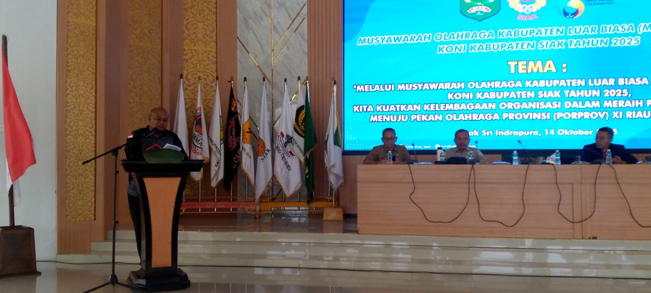 Musorkablub KONI Siak, Syamsurizal Terpilih Secara Aklamasi Ketua Umum KONI Siak Tahun 2025-2029