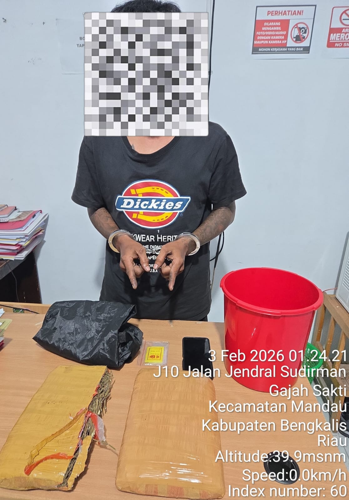 Polsek Mandau Ungkap Kasus Ganja 1,9 Kilogram, Satu Tersangka Diamankan