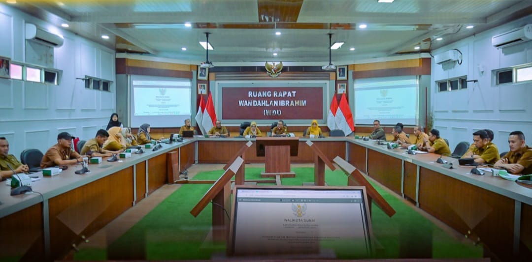 Sekda Dumai Fahmi Pimpin Rakor Pengawasan dan Penertiban Reklame, SIPB, Hiburan Malam